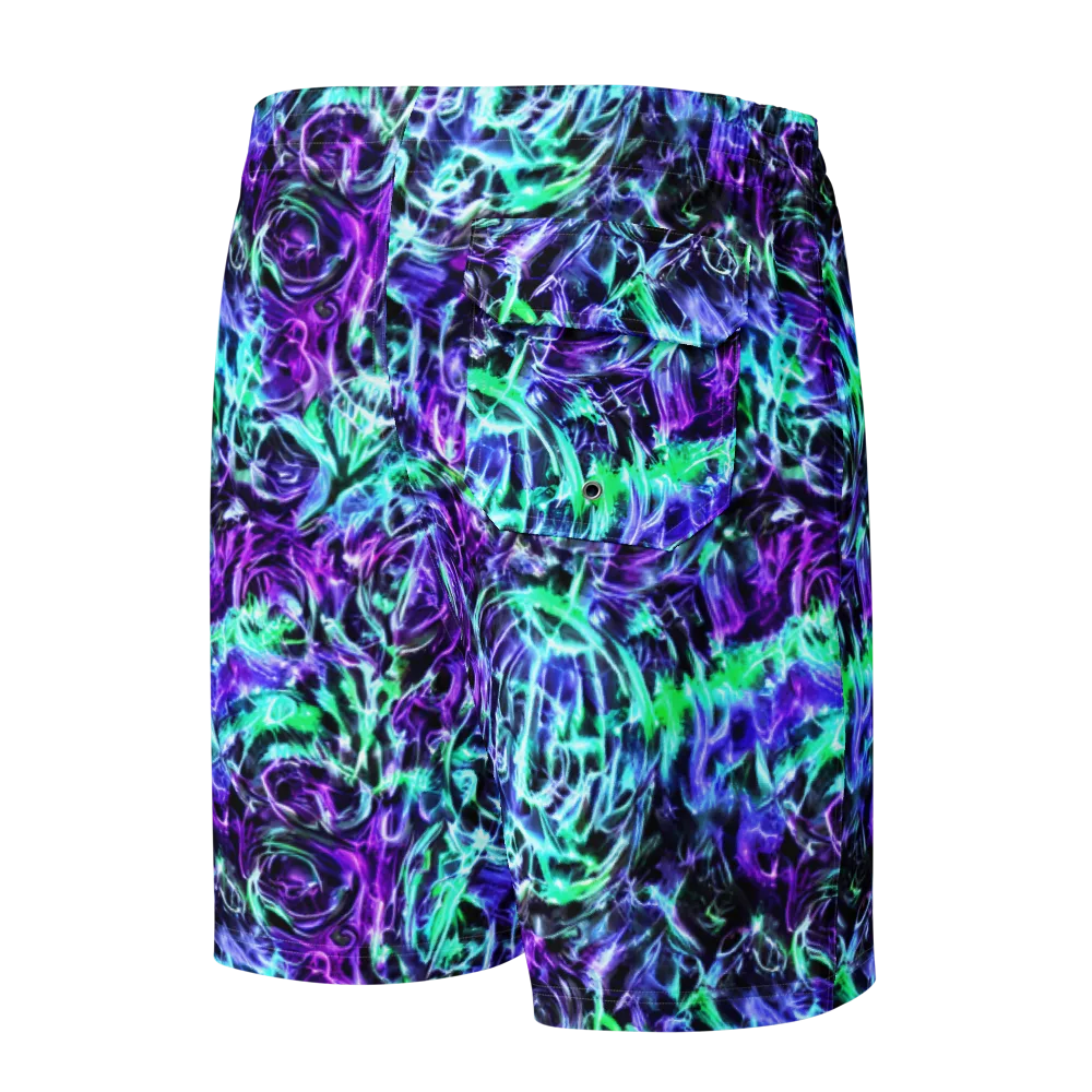 Liquid Afterglow on Men's Board Shorts — Back