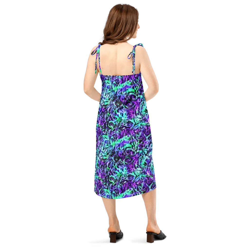 Liquid Afterglow on Slip Dress — Back