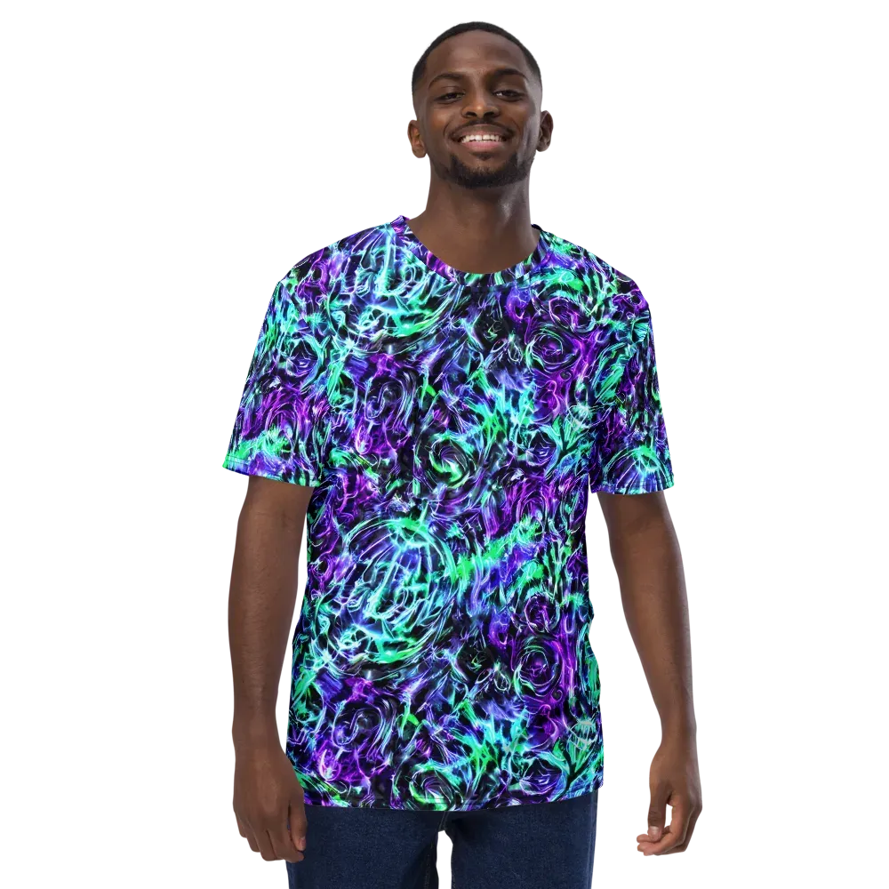 Liquid Afterglow on Men's Crew Neck T-Shirt — Front