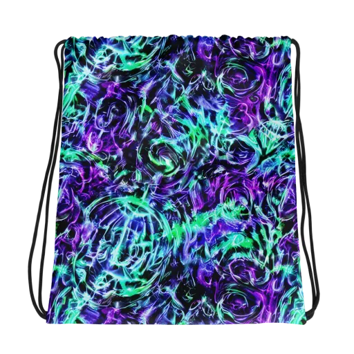 Liquid Afterglow on a Drawstring Bag