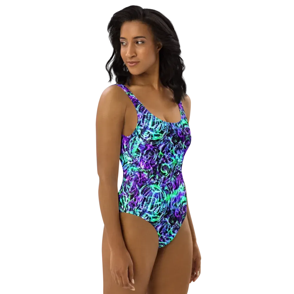 Liquid Afterglow on One-Piece Swimsuit — Right
