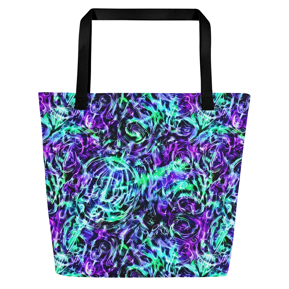 Liquid Afterglow on Large Tote Bag W/ Pocket — Front