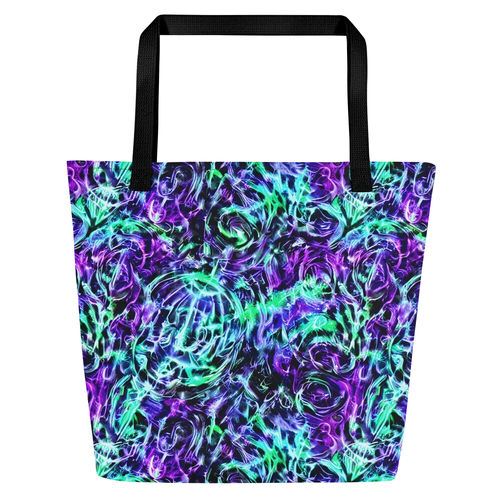 Liquid Afterglow on Large Tote Bag W/ Pocket — Front