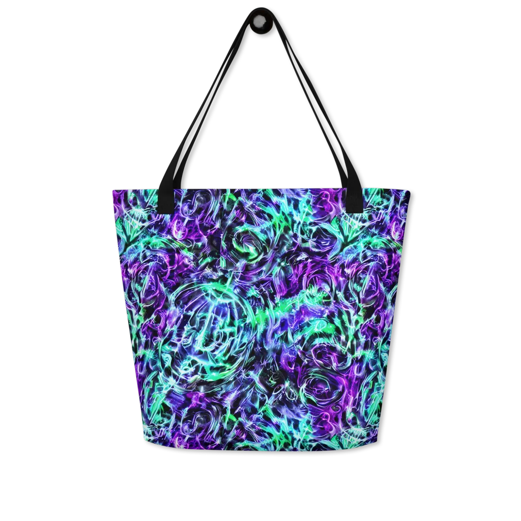 Liquid Afterglow on Large Tote Bag W/ Pocket — Front