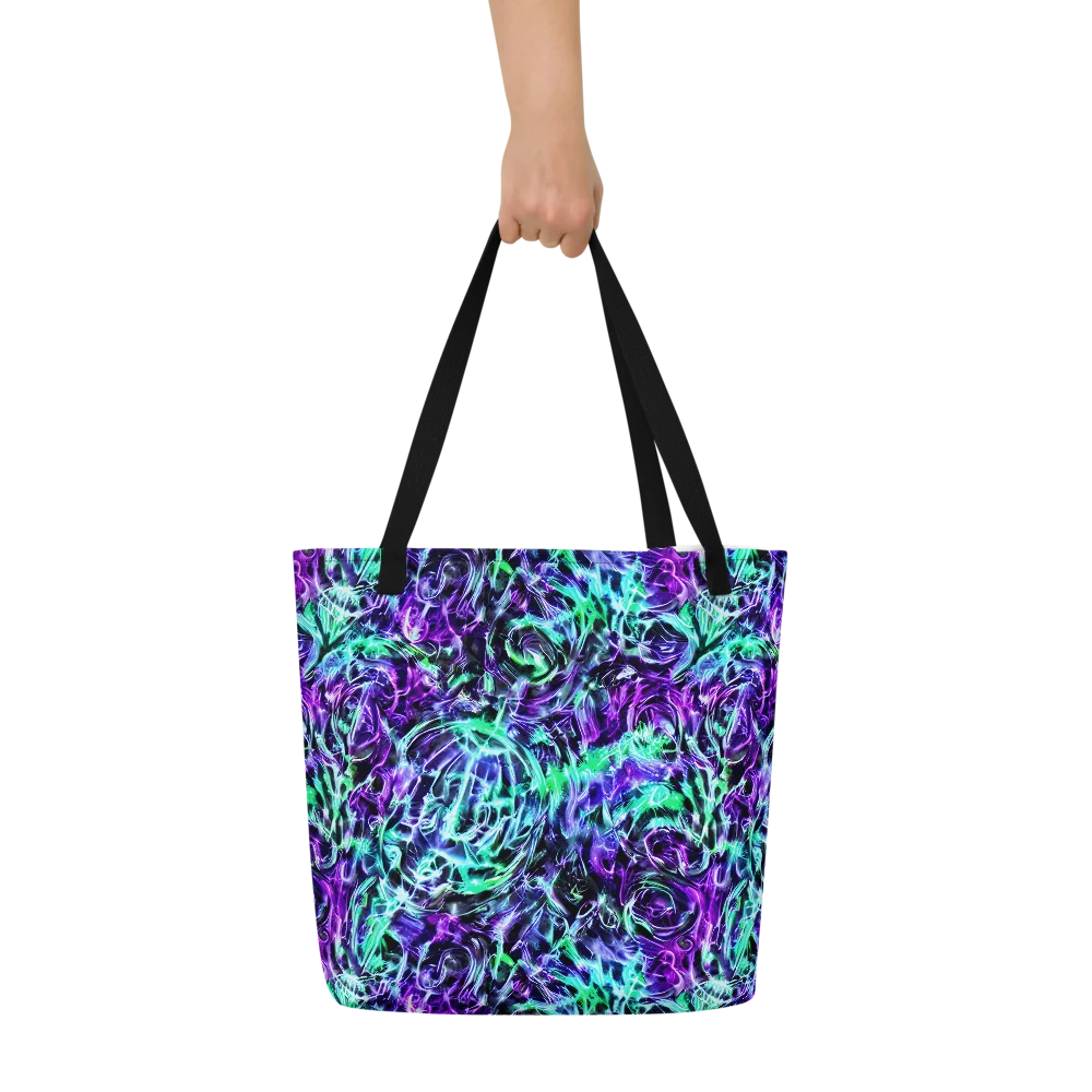 Liquid Afterglow on Large Tote Bag W/ Pocket — Front