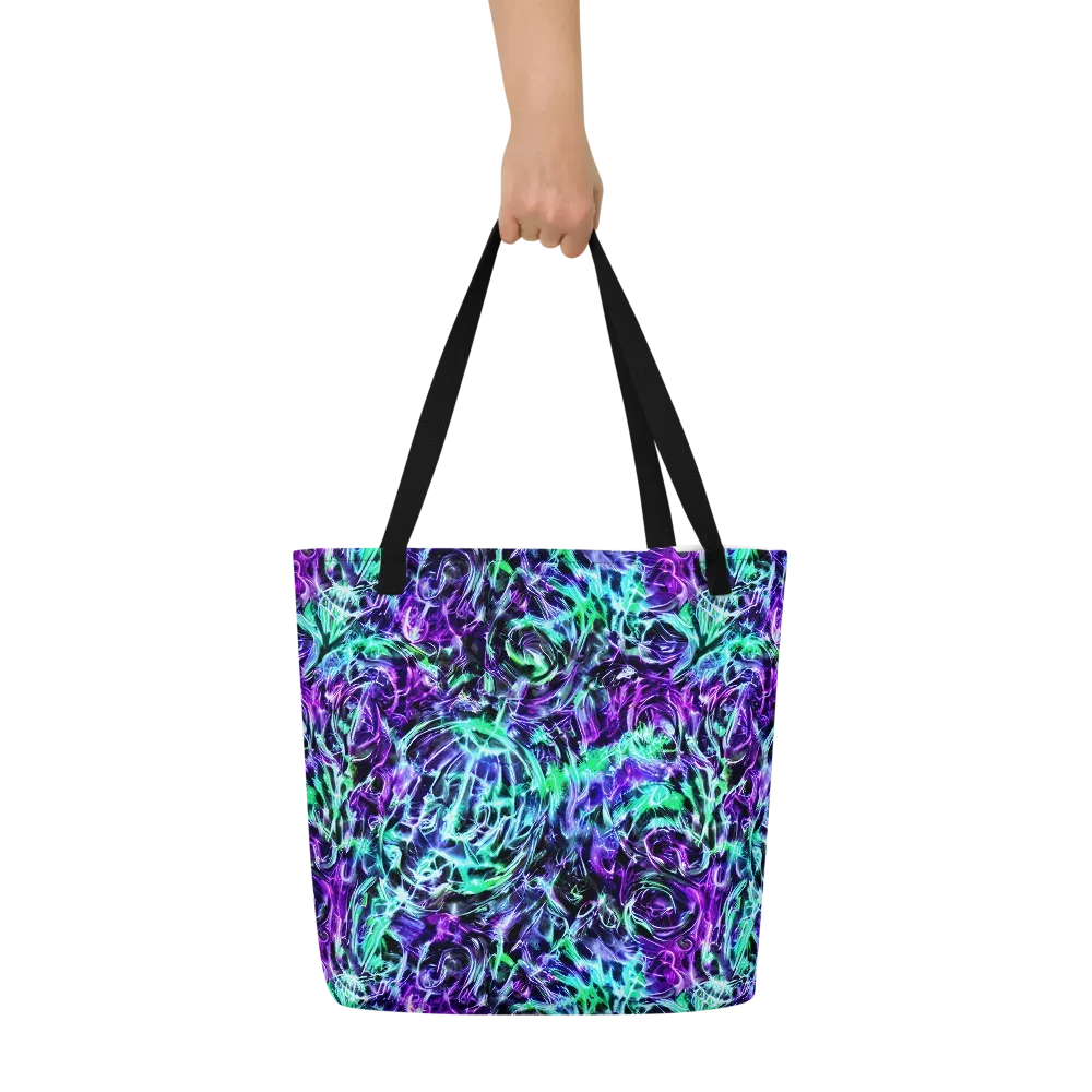 Liquid Afterglow on Large Tote Bag W/ Pocket — Front