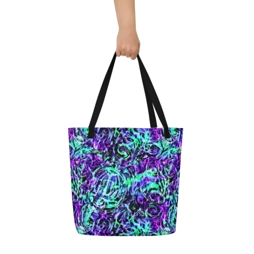 Liquid Afterglow on a Large Tote Bag W/ Pocket