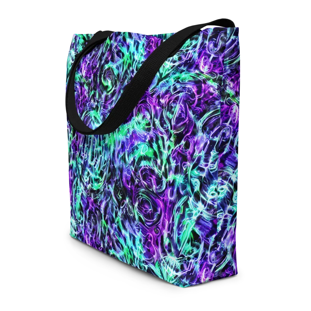 Liquid Afterglow on Large Tote Bag W/ Pocket — Front
