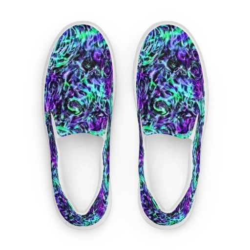 Liquid Afterglow on a Women's Slip-On Canvas Shoes