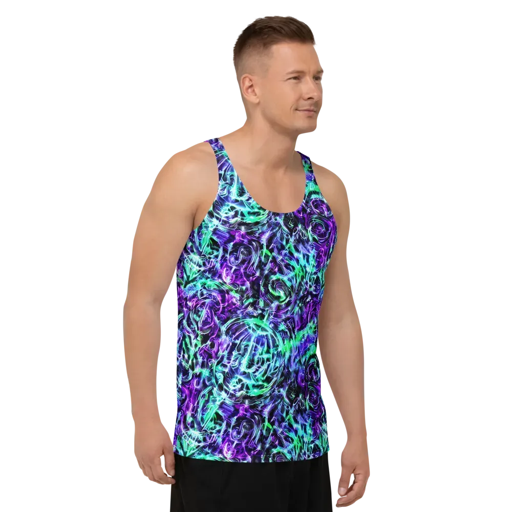 Liquid Afterglow on Men's Tank Top — Right Front