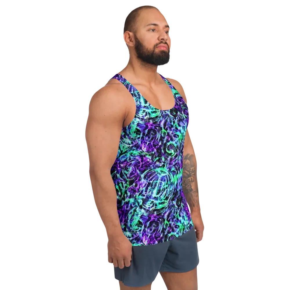 Liquid Afterglow on Men's Tank Top — Right Front