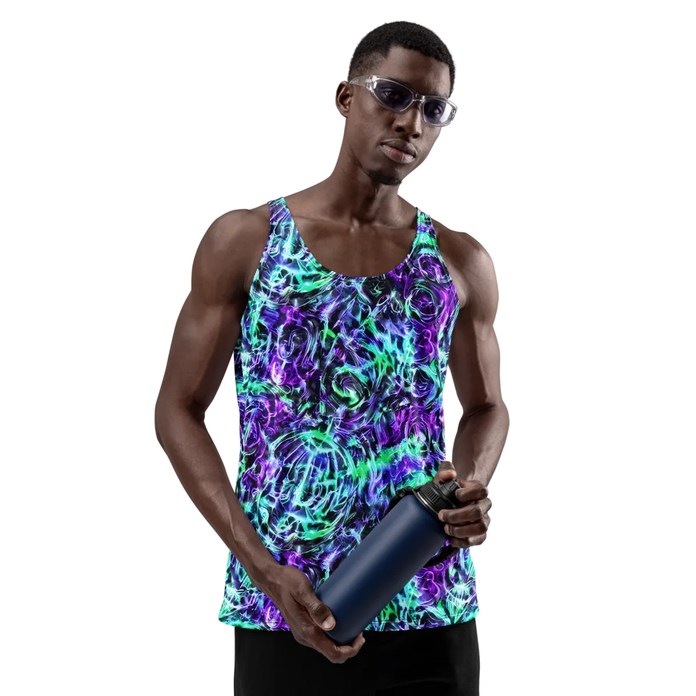 Liquid Afterglow on Men's Tank Top — Front