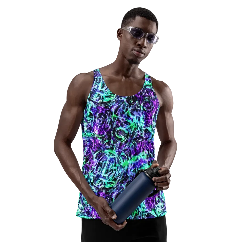 Liquid Afterglow on Men's Tank Top — Front