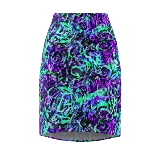 Liquid Afterglow on a Pencil Skirt
