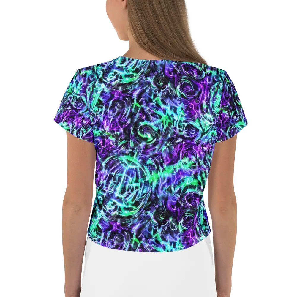 Liquid Afterglow on Crop Tee — Back
