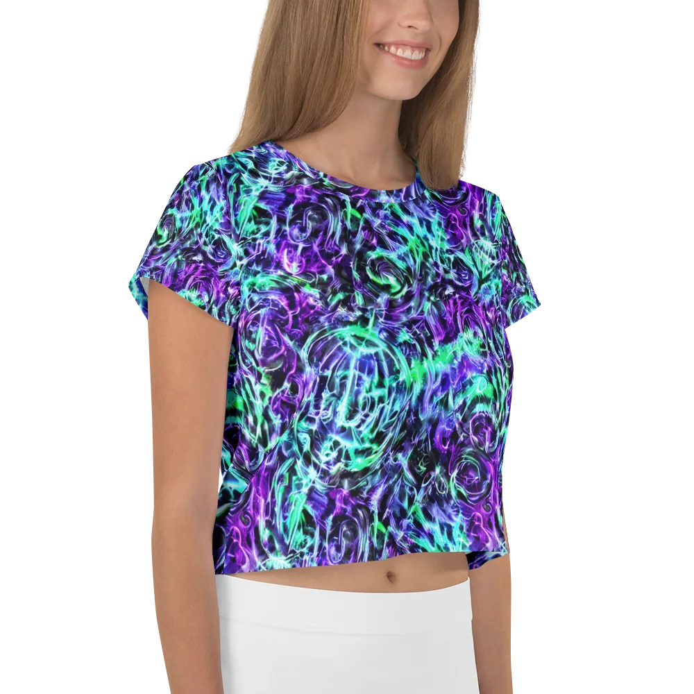 Liquid Afterglow on Crop Tee — Right