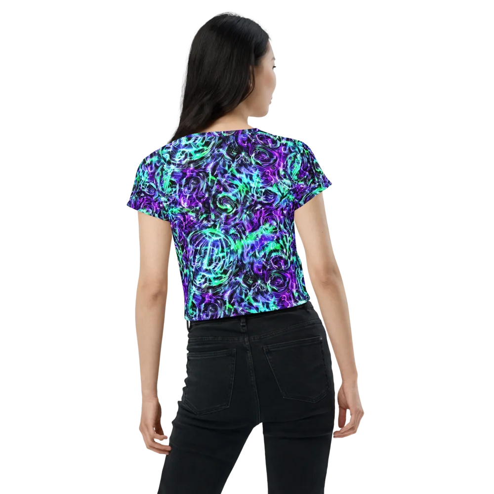 Liquid Afterglow on Crop Tee — Back