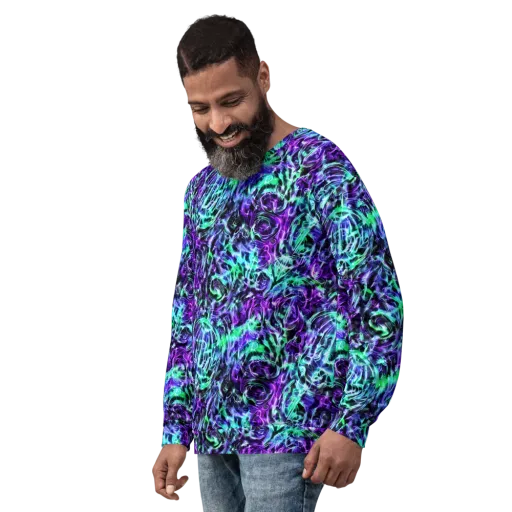 Liquid Afterglow on a Sweatshirt