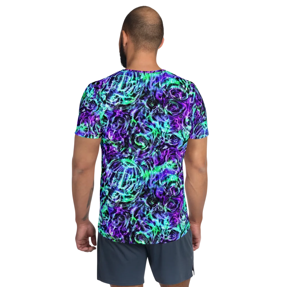 Liquid Afterglow on Men's Athletic T-Shirt — Back
