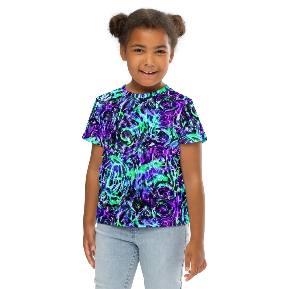 Liquid Afterglow on Kids Crew Neck T-Shirt — Front