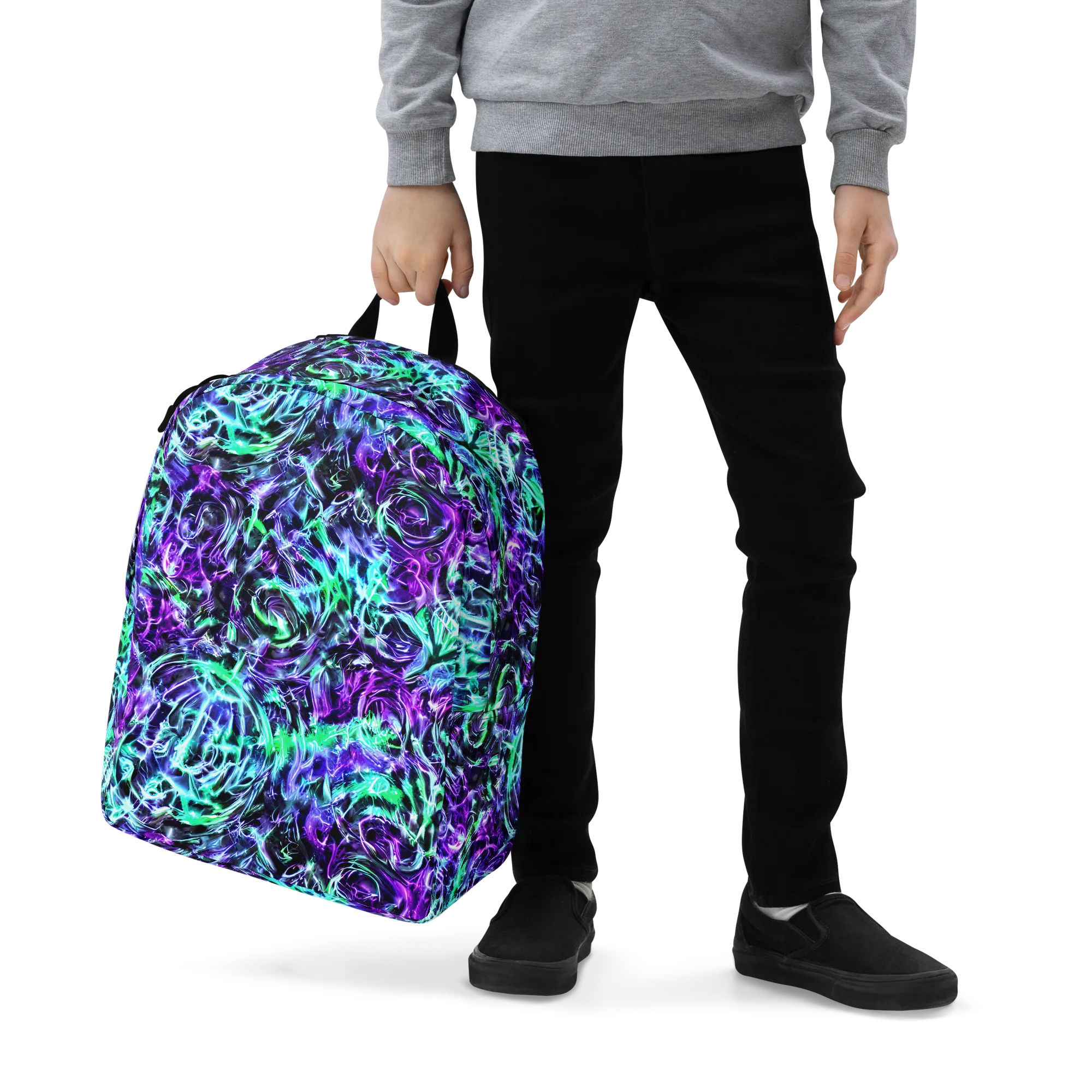 Liquid Afterglow on Minimalist Backpack — Zoomed-in