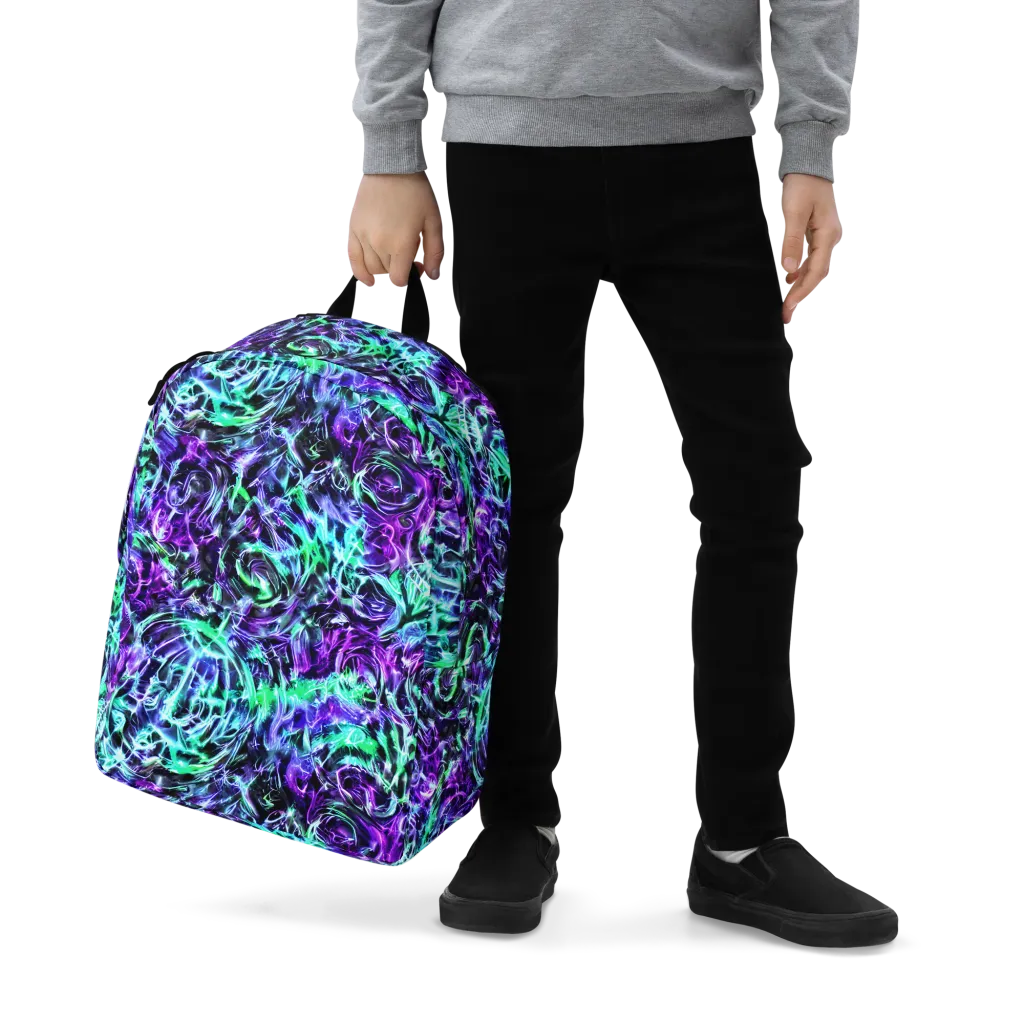Liquid Afterglow on Minimalist Backpack — Zoomed-in