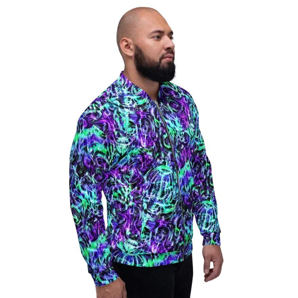 Liquid Afterglow on Bomber Jacket — Right
