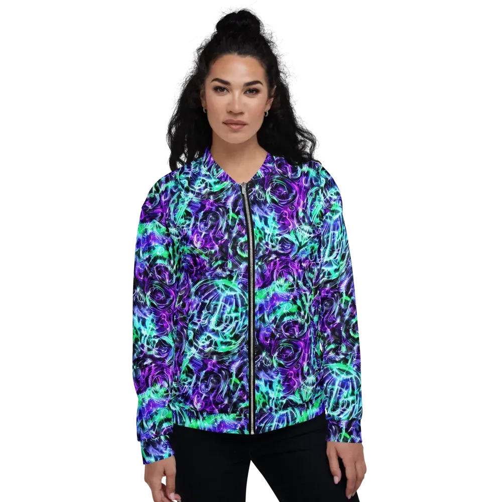 Liquid Afterglow on Bomber Jacket — Front