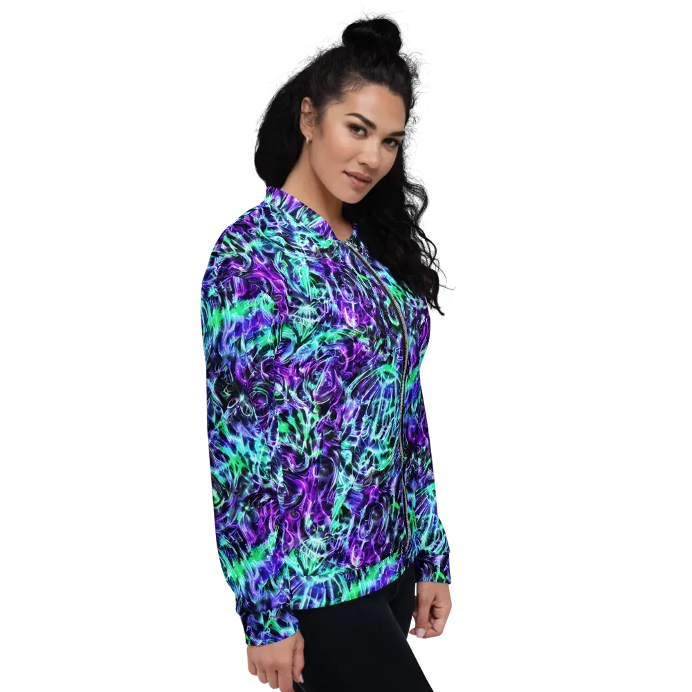 Liquid Afterglow on Bomber Jacket — Right