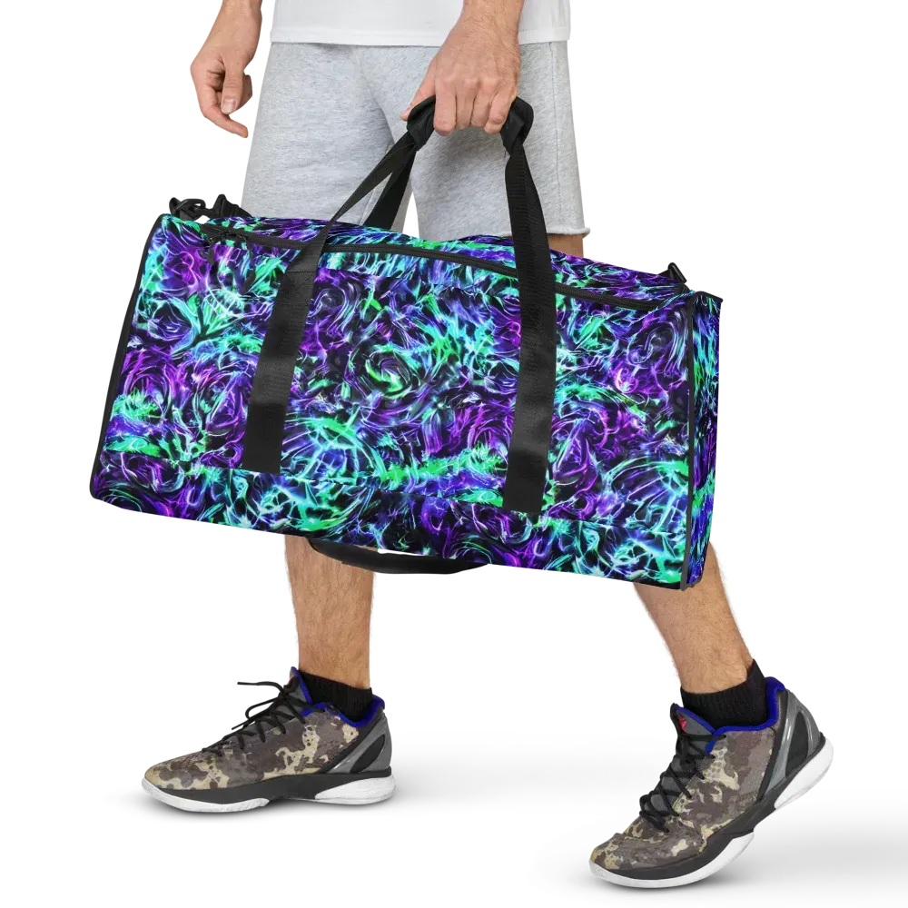 Liquid Afterglow on Duffle Bag — Front