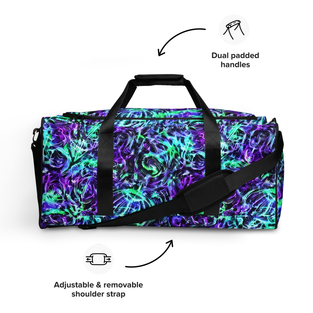 Liquid Afterglow on Duffle Bag — Front