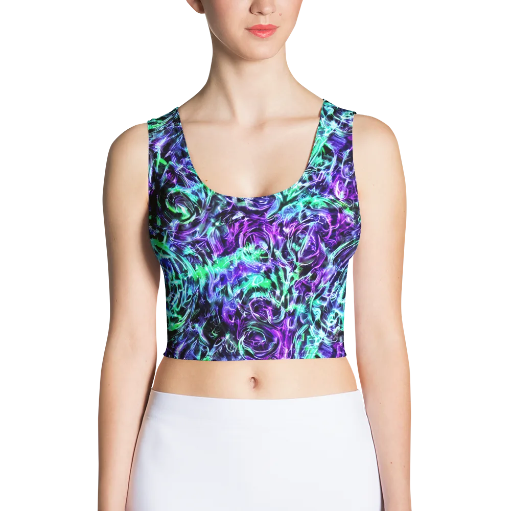 Liquid Afterglow on Crop Top — Front