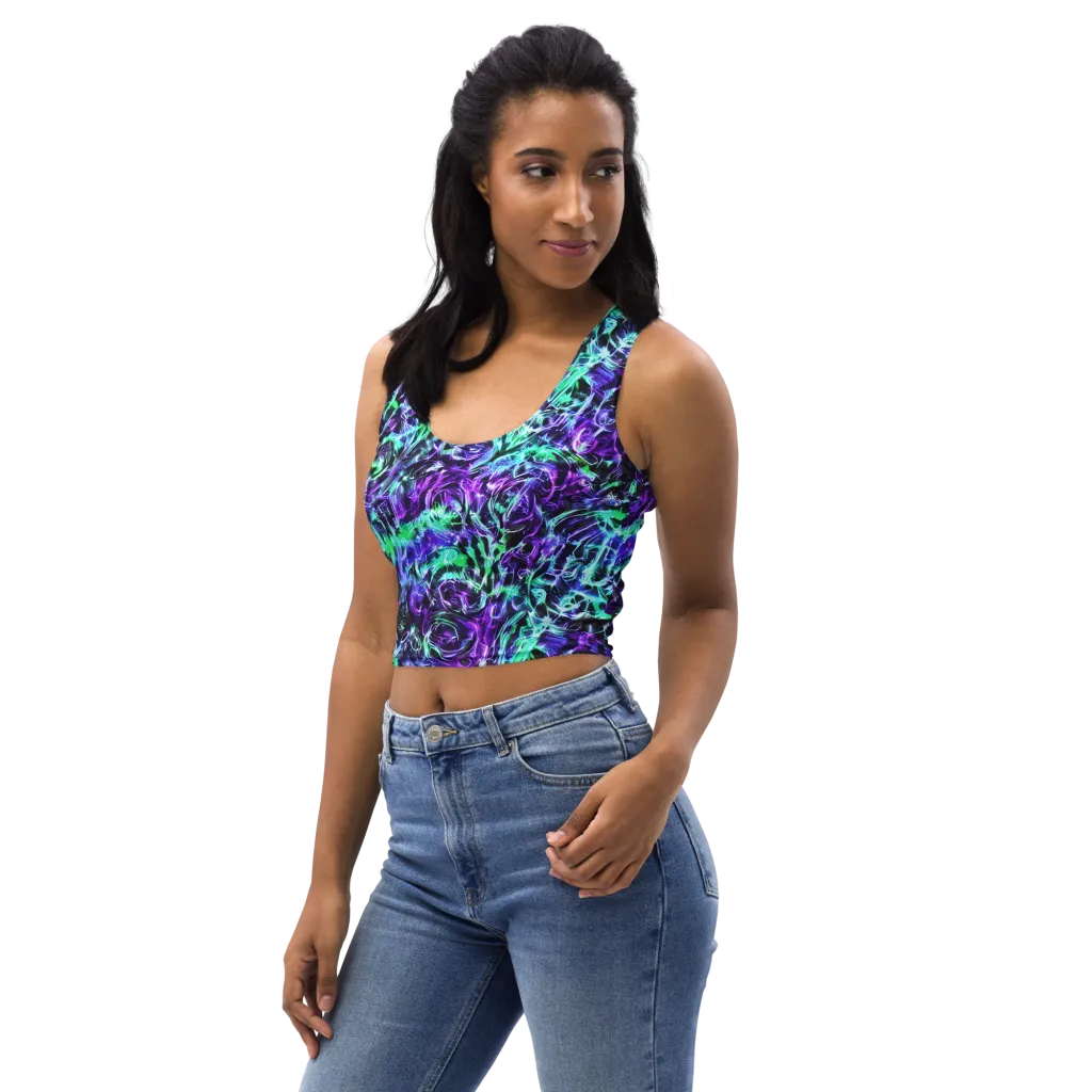 Liquid Afterglow on Crop Top — Left Front