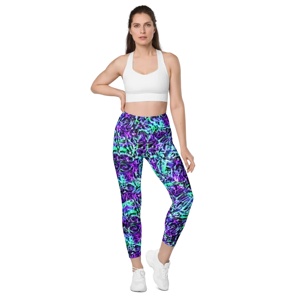 Liquid Afterglow on Leggings with Pockets — Front