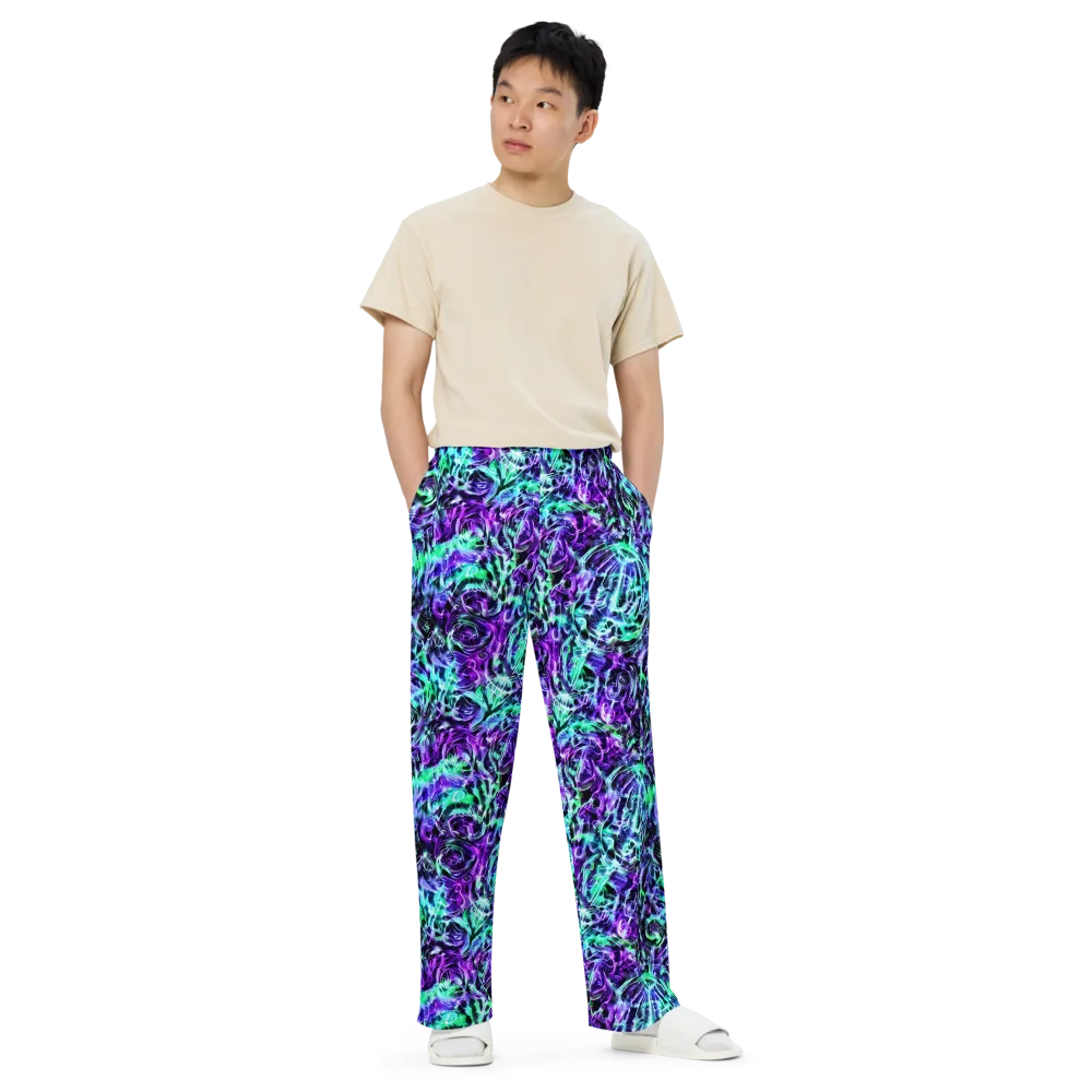 Liquid Afterglow on Wide-Leg Pants — Front
