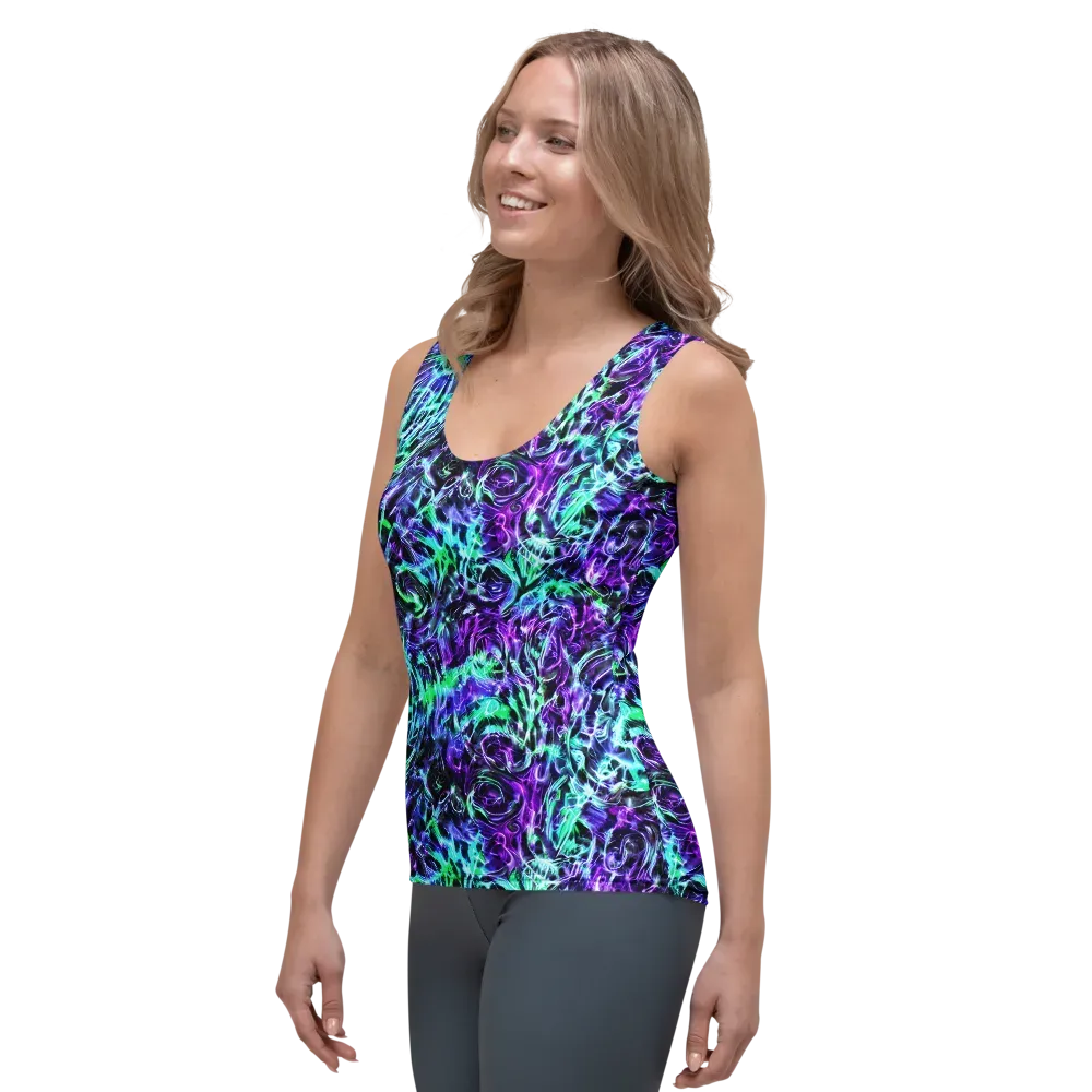 Liquid Afterglow on Women's Tank Top — Left Front