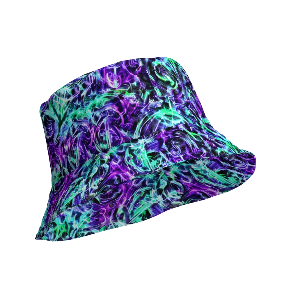 Liquid Afterglow on Reversible Bucket Hat — Product details Outside