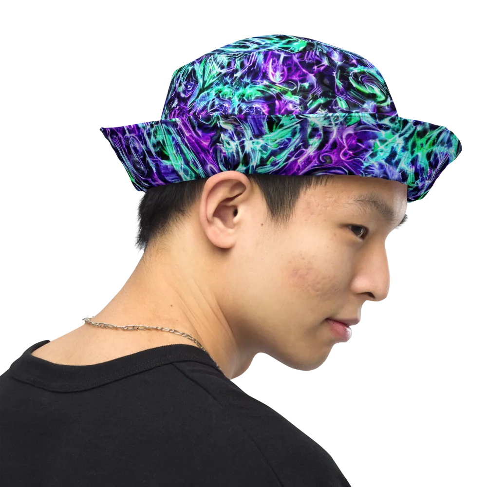 Liquid Afterglow on Reversible Bucket Hat — Right Outside