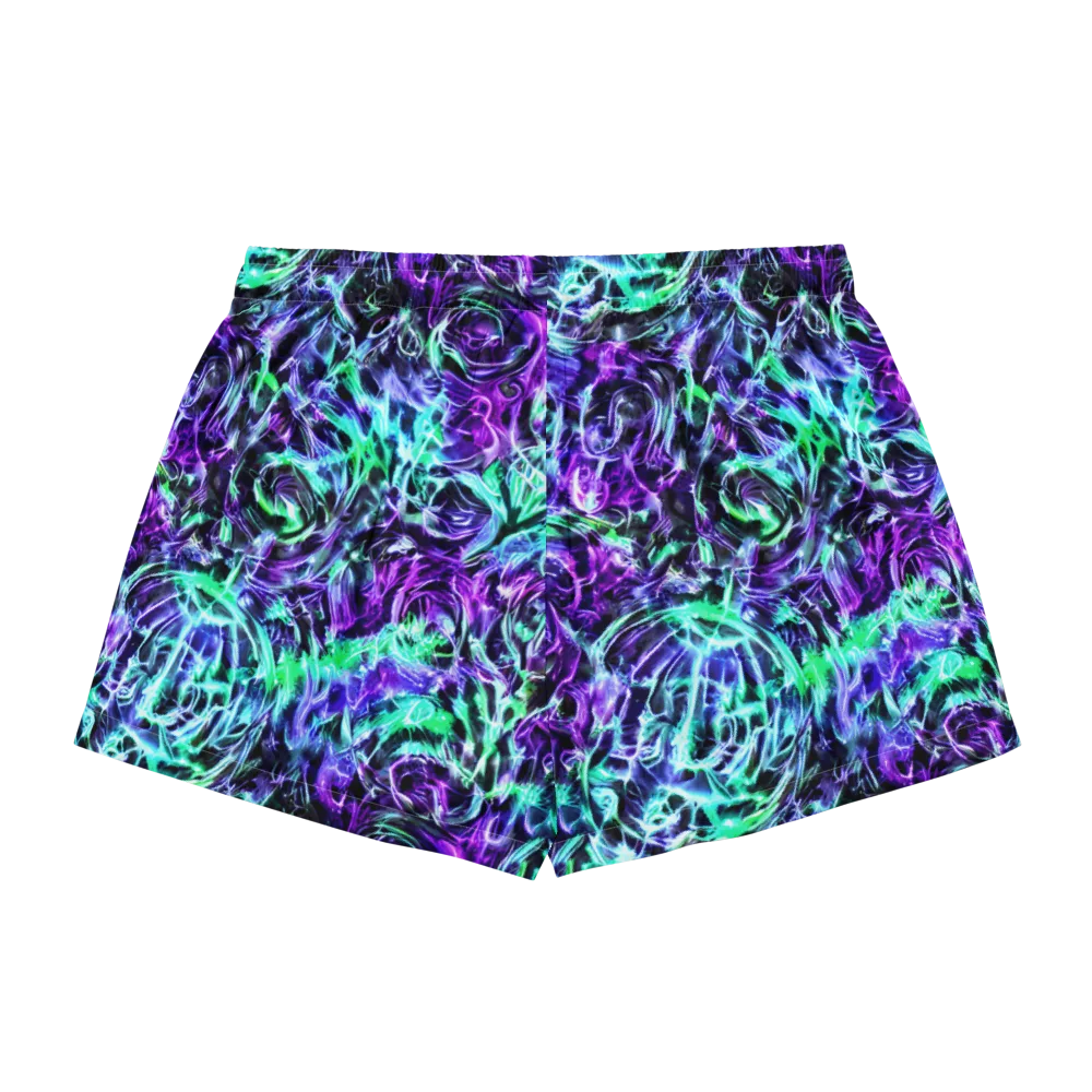 Liquid Afterglow on Women's Pajama Shorts — Back