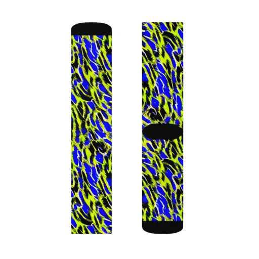 Lime Static on a Socks