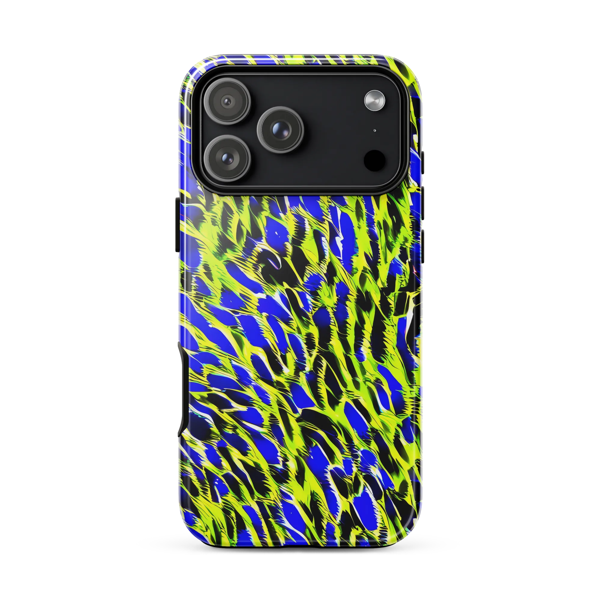 Lime Static on Tough Case for iPhone® — Front