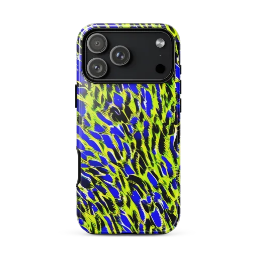 Lime Static on a Tough Case for iPhone®