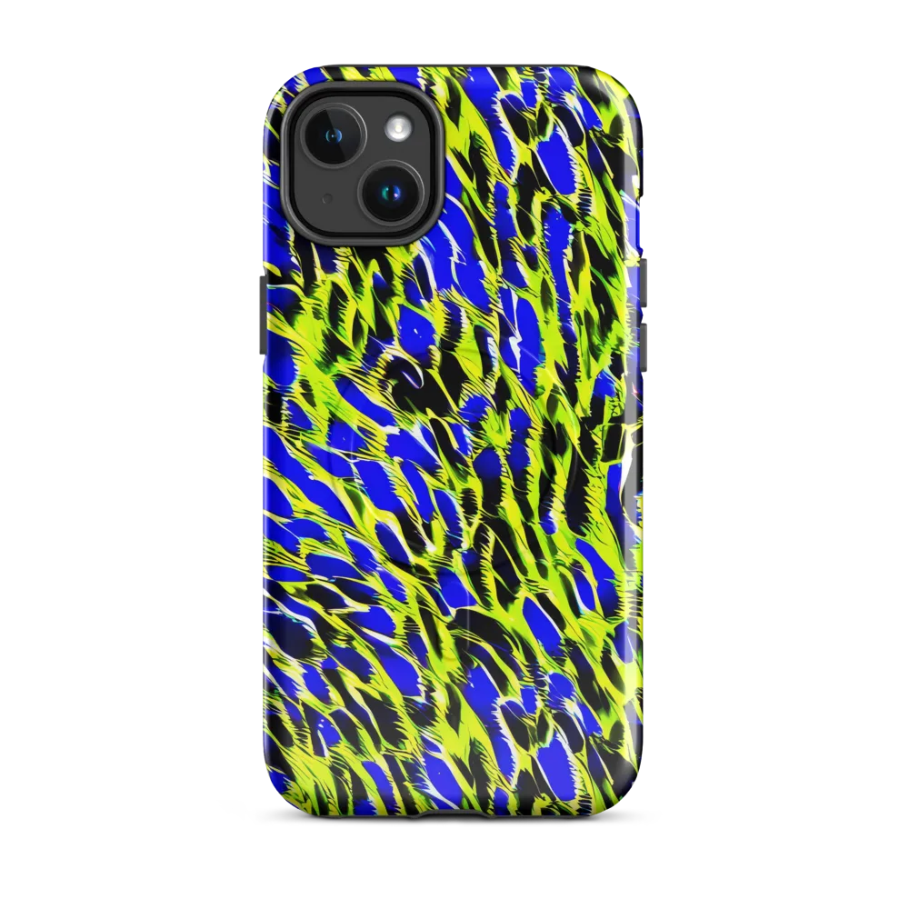 Lime Static on MagSafe Tough Case for iPhone® — Front
