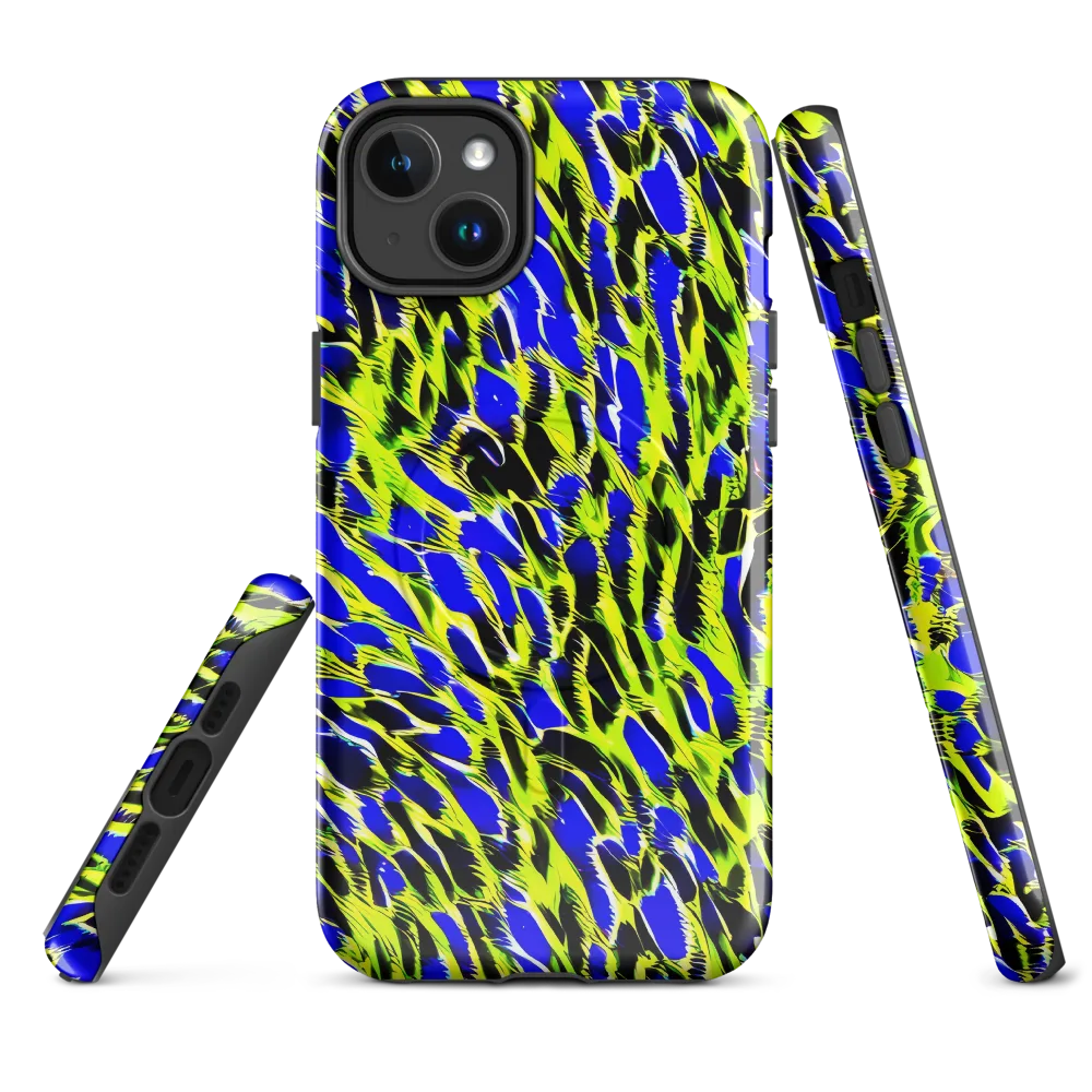Lime Static on MagSafe Tough Case for iPhone® — Front