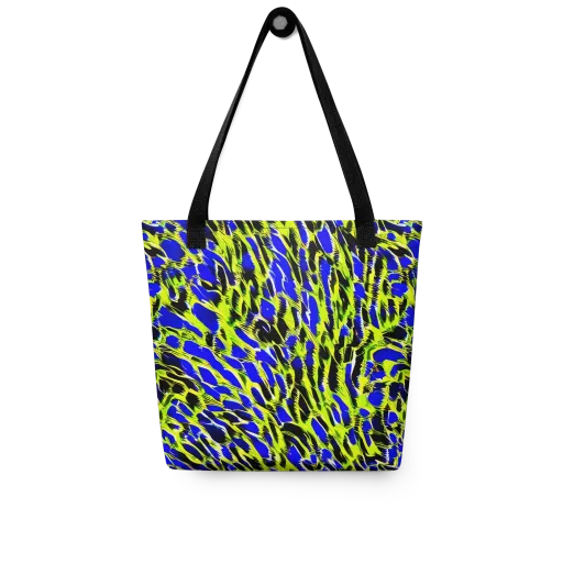 Lime Static on a Tote Bag