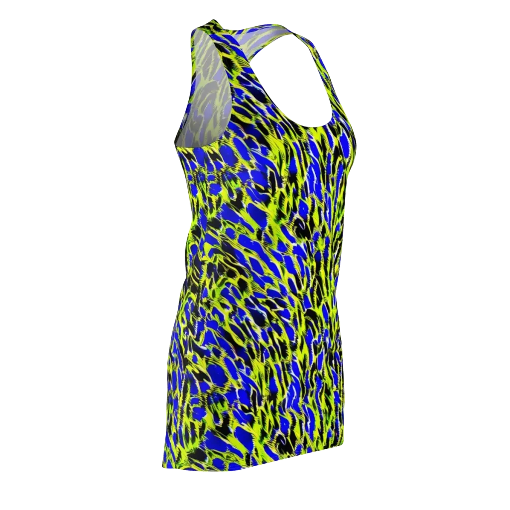 Lime Static on Racerback Dress — Front Side