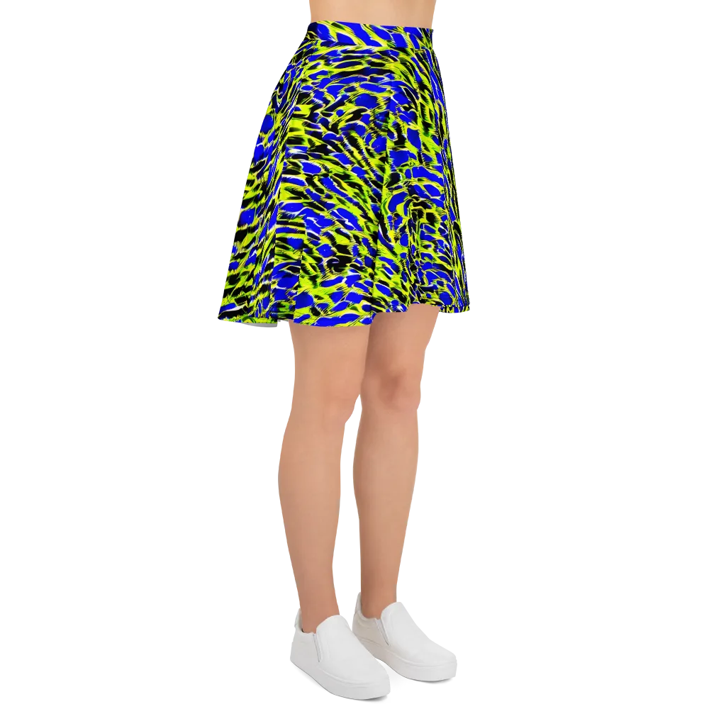 Lime Static on Skater Skirt — Right