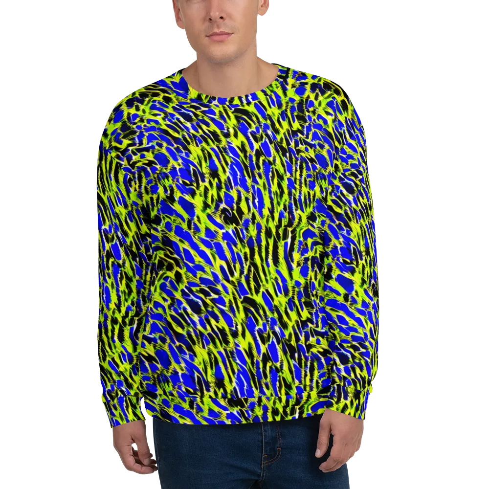 Lime Static on Sweatshirt — Front