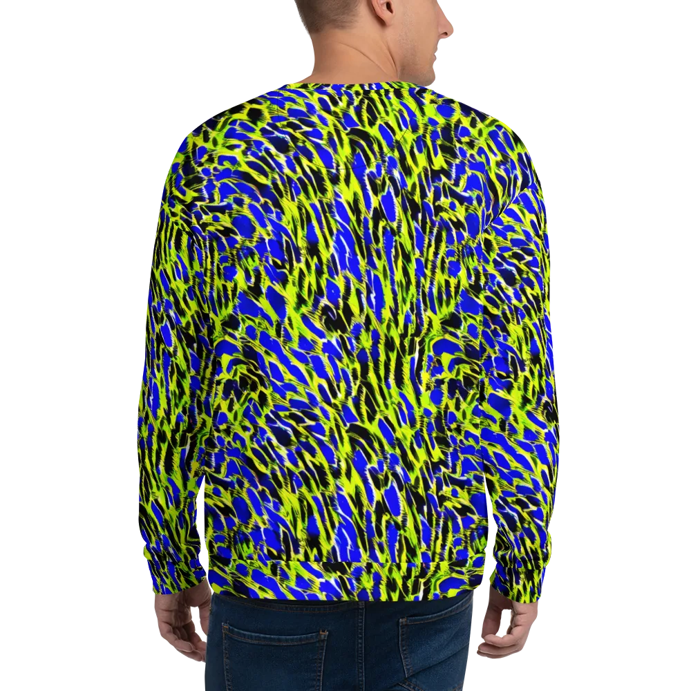 Lime Static on Sweatshirt — Back