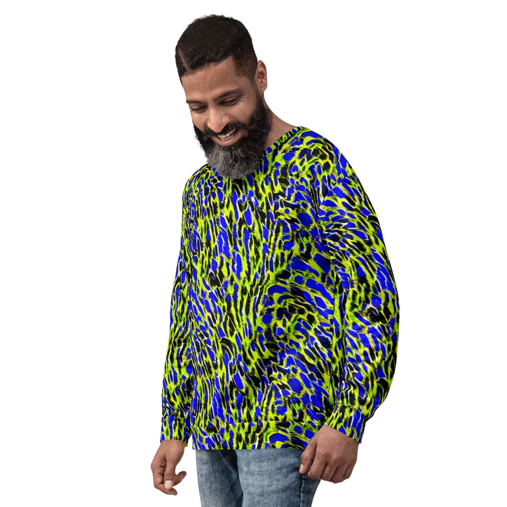 Lime Static on Sweatshirt — Left Front
